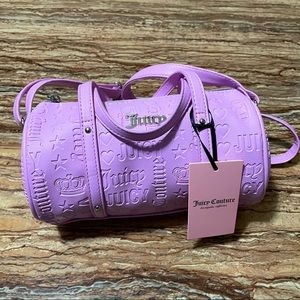 Juicy Couture Mini Barrel Debossed Logo Crossbody Bag